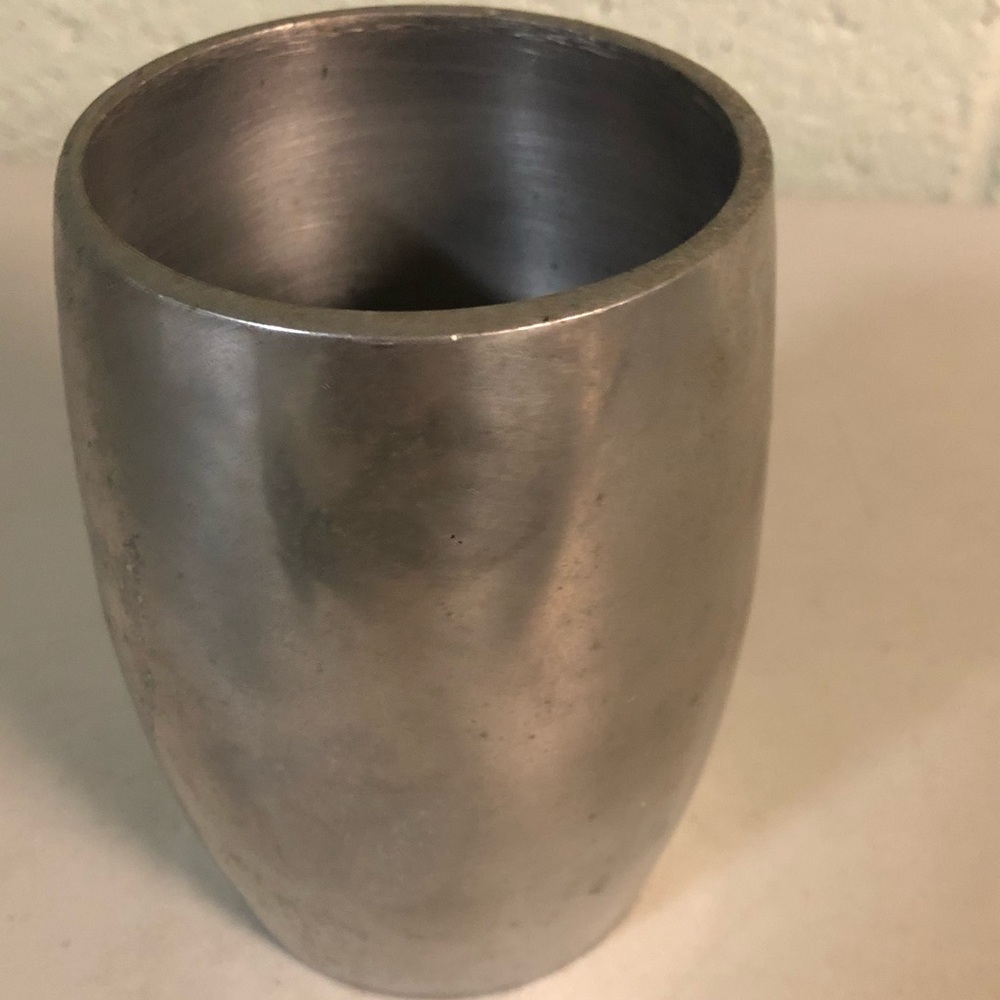 Silvertone cup rustic look